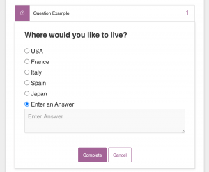Answer a Question - Simple Giveaways